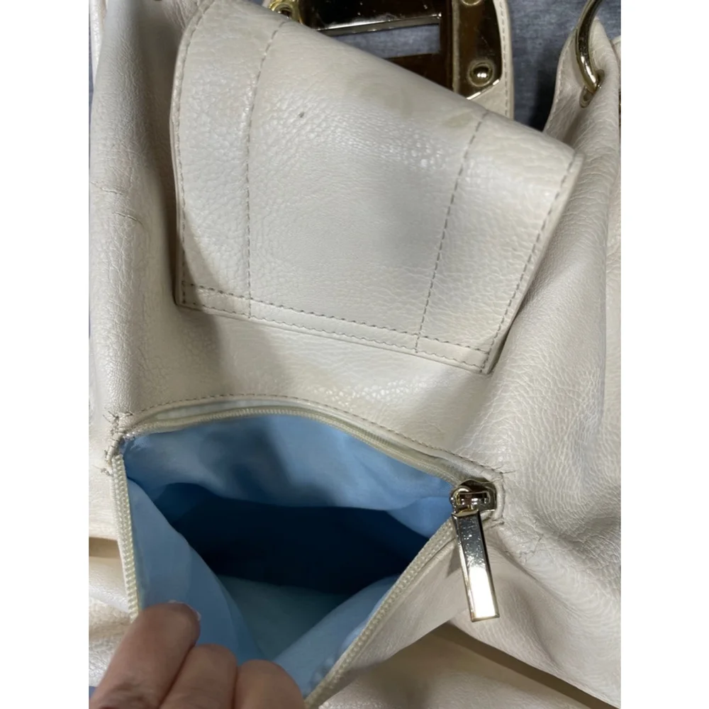 Charming Charlies cream and gold Handbag
